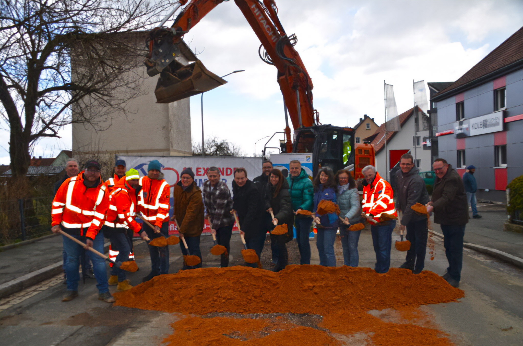 Spatenstich Baustelle Speichersdorf